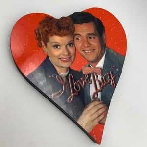 VTG I Love Lucy Lucille Ball Desi Arnaz Lucy & Ricky Heart Refrigerator Magnet